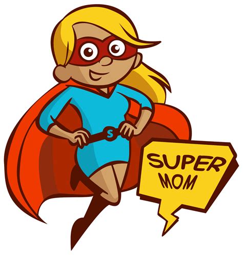 super mom cartoon|super mom clip art.